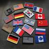 Embroidered Flag Velcro Armband Russian American German Velcro British Morale Badge Patch Badge Pack Sticker