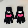 Ladies' Funny Gloves, Warm And Cute Cartoon Sausage Mouth, Leakage Finger, Split Finger, Fleece Gloves