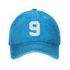 Fashion Vintage Number  Sports baseball cap  Denim Sun Hat Brand Cap
