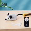 Interactive Mouse Moving Cat Toy Rechargeable Automatic Moving Plush Mice for Indoor Cats Touch Activated Squeaky Toy with Remote Control