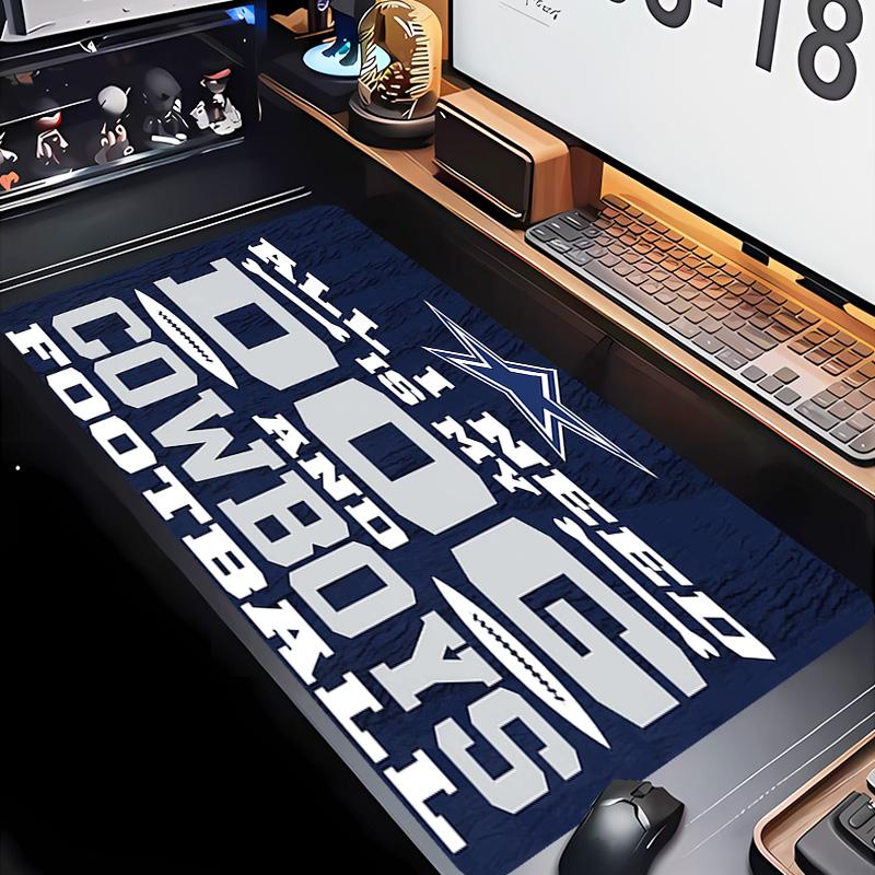 Dallas Cowboys Theme Premium Non-slip Mouse Pad with Stitched Edges,Durable Rubber Material,for Desktop & Gaming Great Gifts