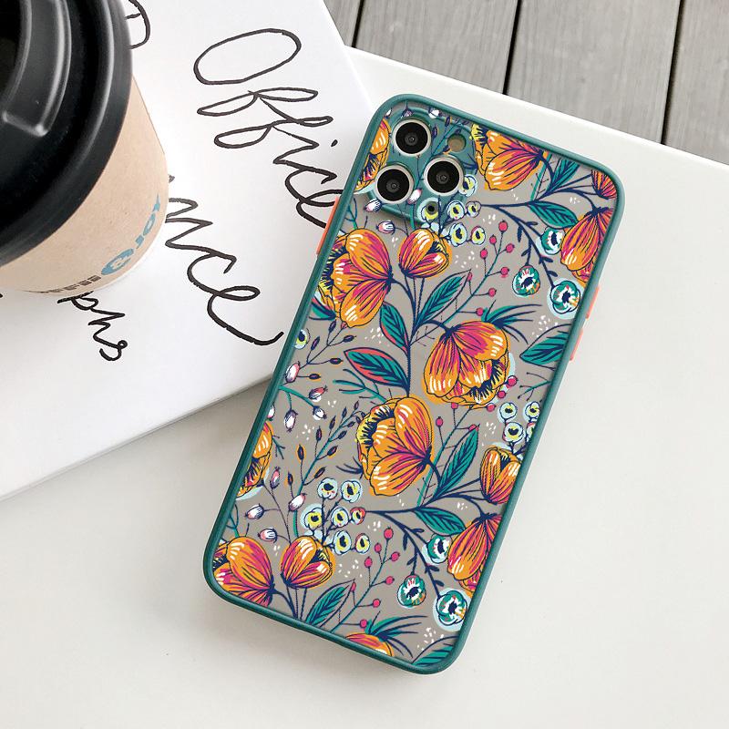 Чехол для телефона с бутонами цветов для iphone 15 14 7 8 Plus SE2 15 14 11 12 13 Pro Max для iphone X XS XR Задняя противоударная крышка Funda Shell