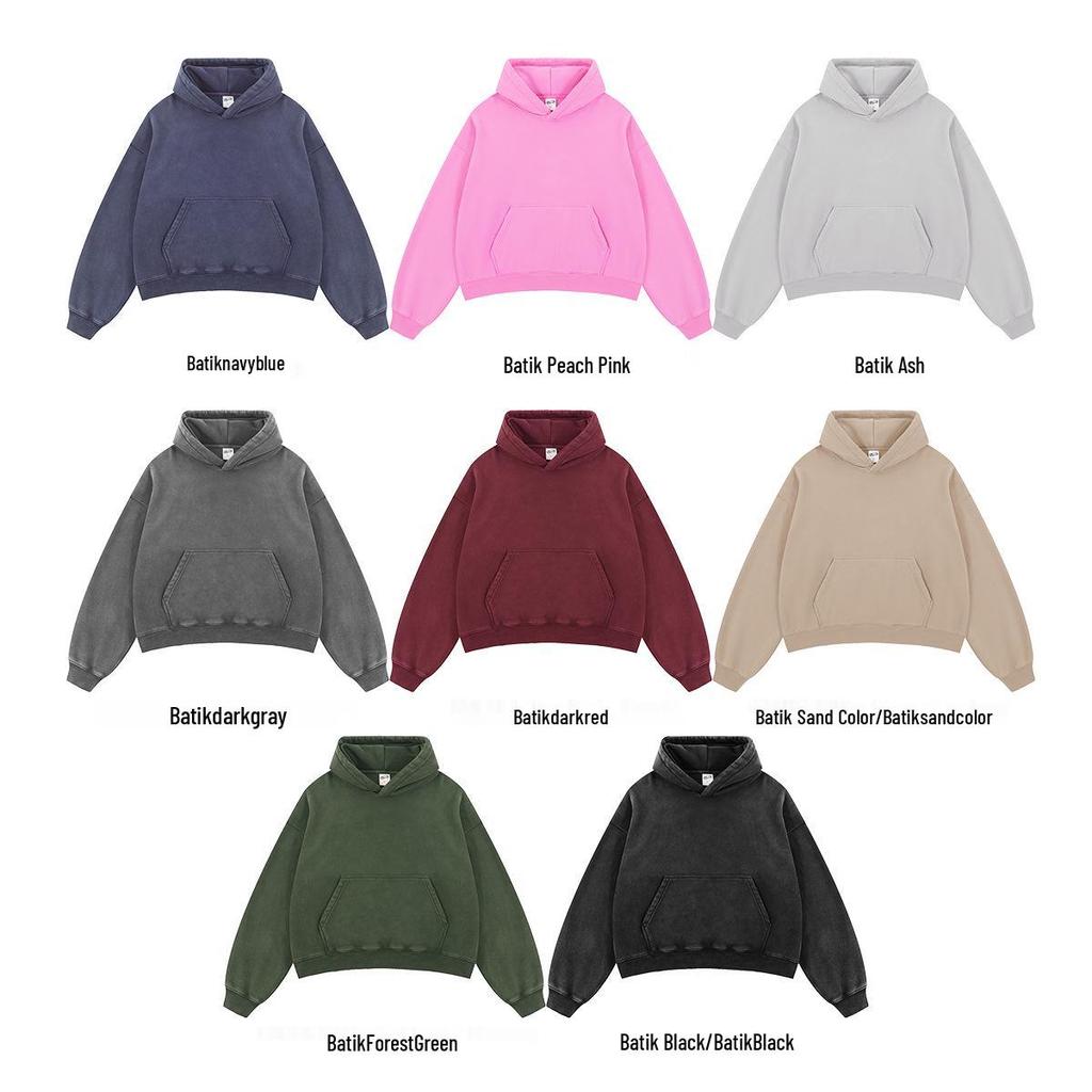 Chain Tide Мужская одежда | Осень/Зима 2025 Свободный крой Рваный Потертый Худи с Капюшоном с Плюшем