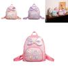 Baby Girl Backpack Pu Material With Glitter Sparkle For Preschool Kids