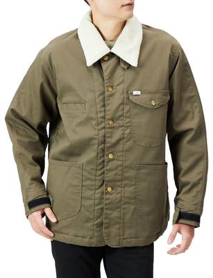 Lee ПЛАЩ OUTDOORS Комбинезон Куртка на подкладке из боа ОЛИВКОВЫЙ M [Официальный] Мужской