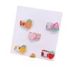 5pcs/set Mini Baby Hair Clip Cute Cartoon Floral Fruit Hairpin for Toddler Girls Small Kawaii Bang Side Clip Hair Accessories