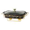 Chafing Dish Rectangular Easy To Use Easy To Clean Warmer Server for Restaurant