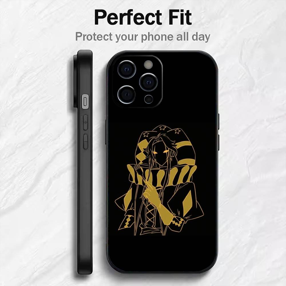 Чехол для телефона F-Freak C-Circus P-Pierrot для iPhone 17, 16, 15, 14, 13, 12 Plus, Max, Мягкий силиконовый черный чехол