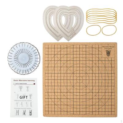 Блокировочные коврики для макраме, вязание крючком шнура своими руками с Т-образной булавкой, пластина для плетения