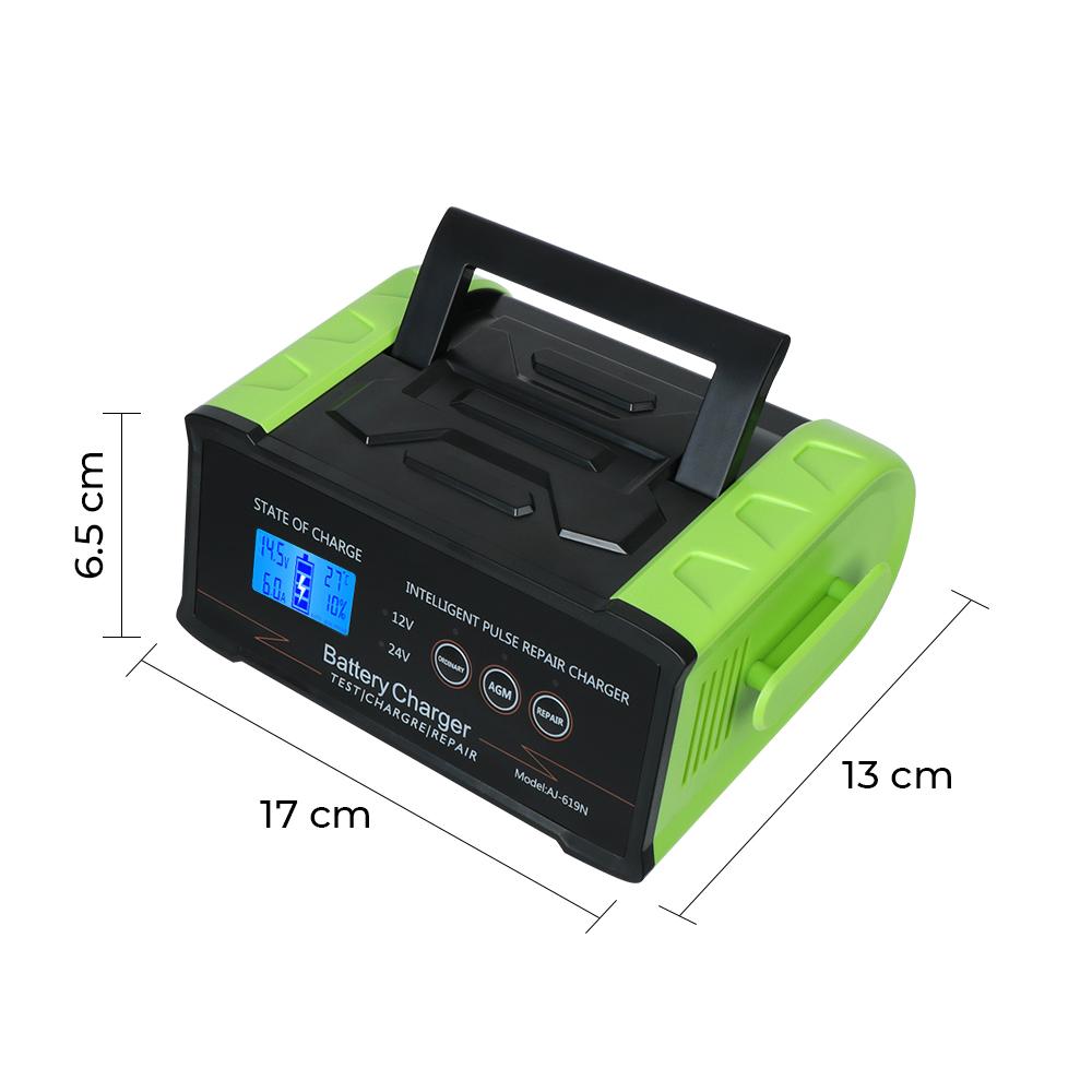 12V-24V For Car Truck Boat Motorcycle 400W Trickle Smart Pulse Repair High Power Smart Battery Charger Car Battery Charger
