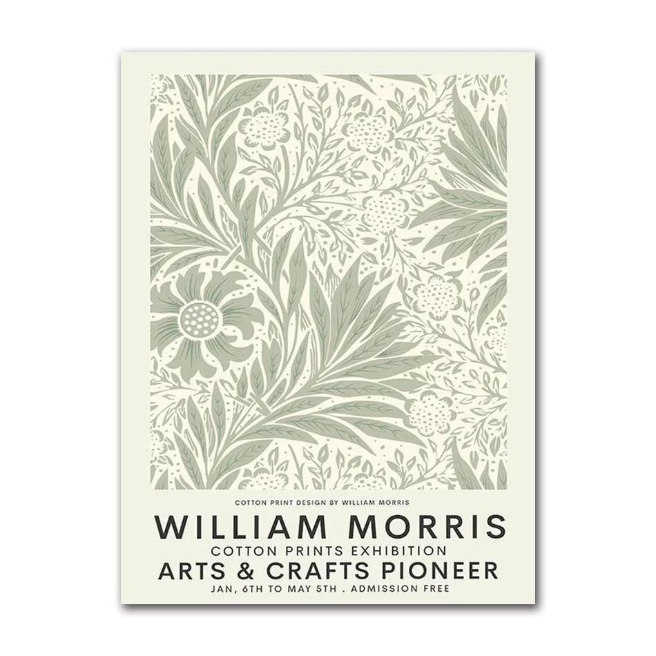 William Morris Museum Exhibition Gallery Wall Art Canvas Painting Nordic Posters And Prints Wall Pictures For Living Room Decor