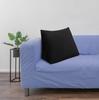Back Support Pillow - Imitation Velour Black Back Support Pillow - Imitation Velour Black 80 cm
