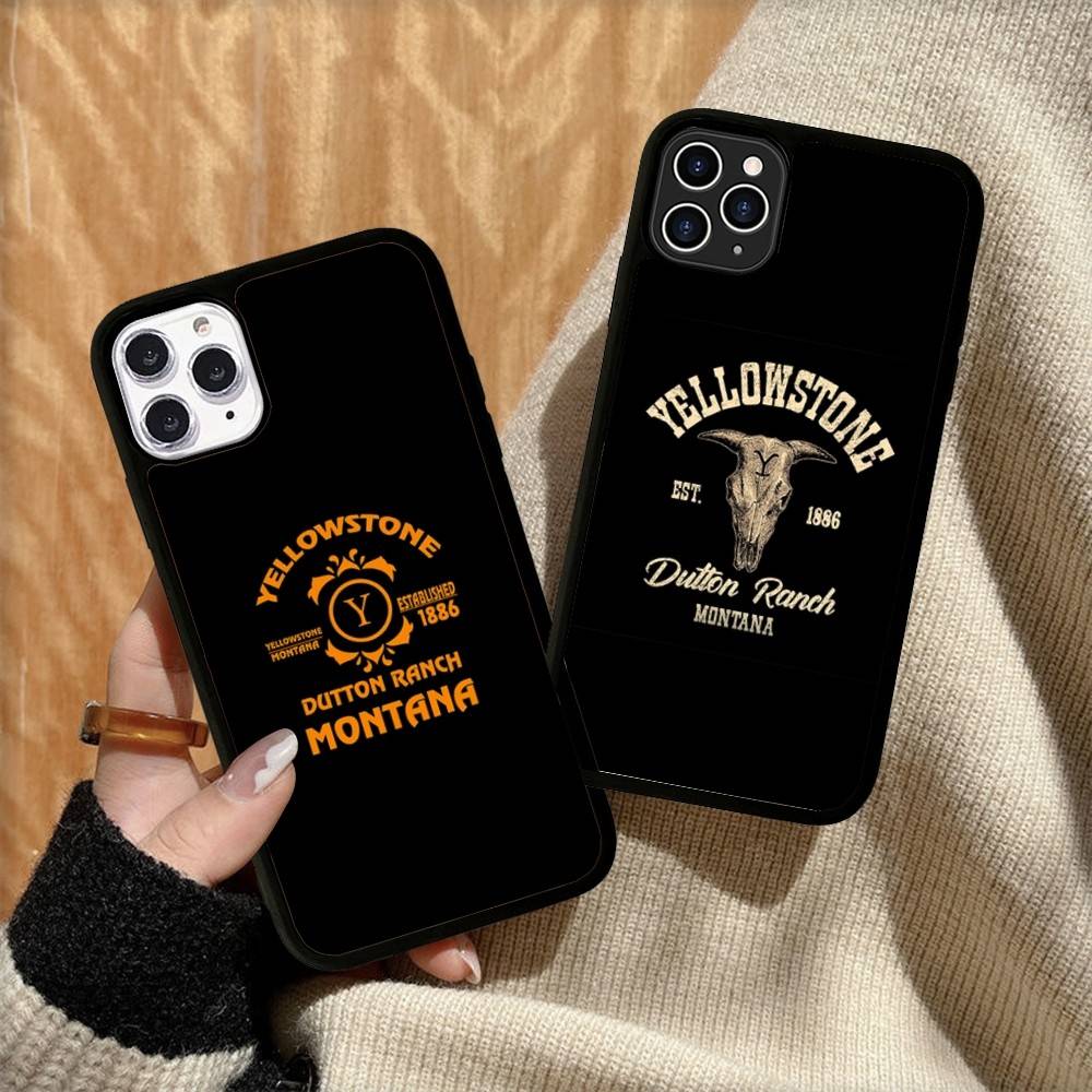 Popular Y-Yellowstone D-Dutton R-Ranch Phone Case For iPhone 16 Pro Max 15 14 Plus 14 13 12 11 17 PC+TPU Cases Back Cover