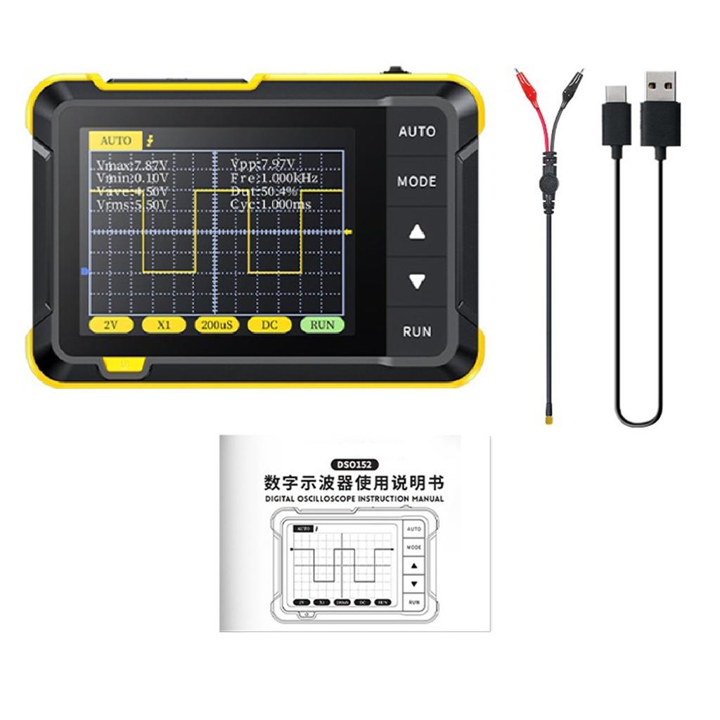 DSO 152 Handheld Small Beginner Oscilloscope Portable DigitalOscilloscope 200KHz
