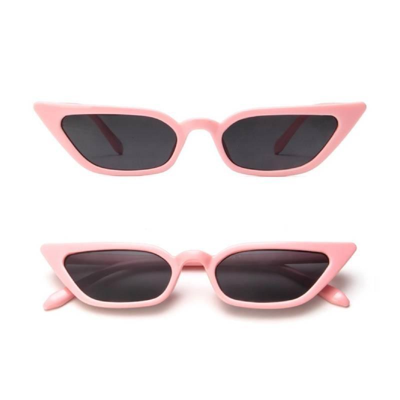Trendy Women Cat Eye Design Sunglasses With Retro Small Eyeglass And Uv Protection