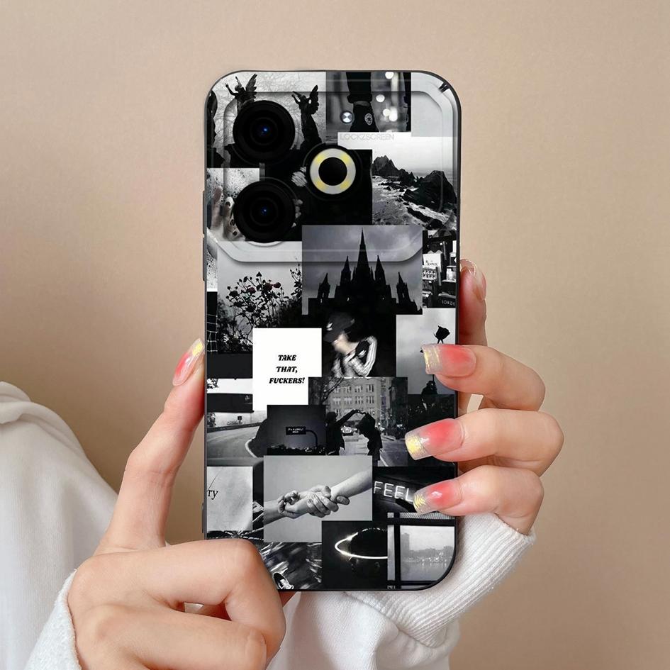 Чехол для телефона Tecno Camon 30 Pro Spark 20 Pop 8 Hot 40i Pova 6 Neo, задние чехлы с красивыми цветами и растениями, мягкий силиконовый бампер с защитой от падения, корпус корпуса