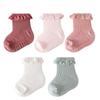 5Pairs Lace Baby Ruffle Socks Cotton Toddle Walking Socks Sweet Kids Tube Sock  Princess