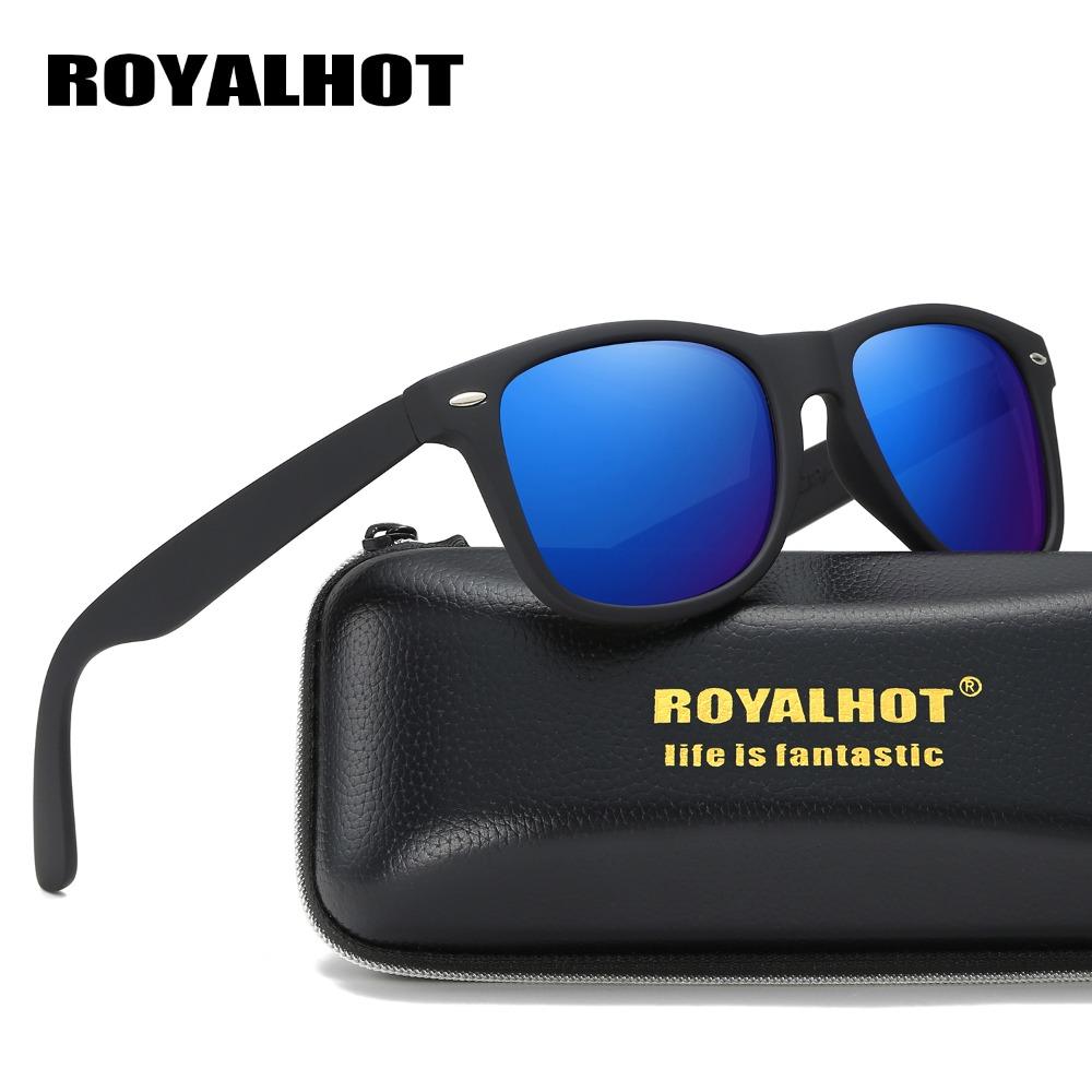 Royalhot Мужчины Женщины Поляризованные Ретро Солнцезащитные Очки В Квадратной Оправе Солнцезащитные Очки Для Вождения Оттенки Oculos Masculino