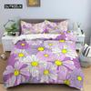 Пододеяльник с принтом ромашек, комплект постельного белья с цветочным узором для девочек, размер кинг, квин, пододеяльник для девочек, женщин, украшение спальни