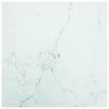 VidaXL Table Top White 70x70cm 6mm Tempered Glass and Marble Design