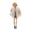 Fashion Mini Dolls Fluffy Clothes Furry Coat Cute Dolls Clothes Children Dress Up Toy Girls Gifts