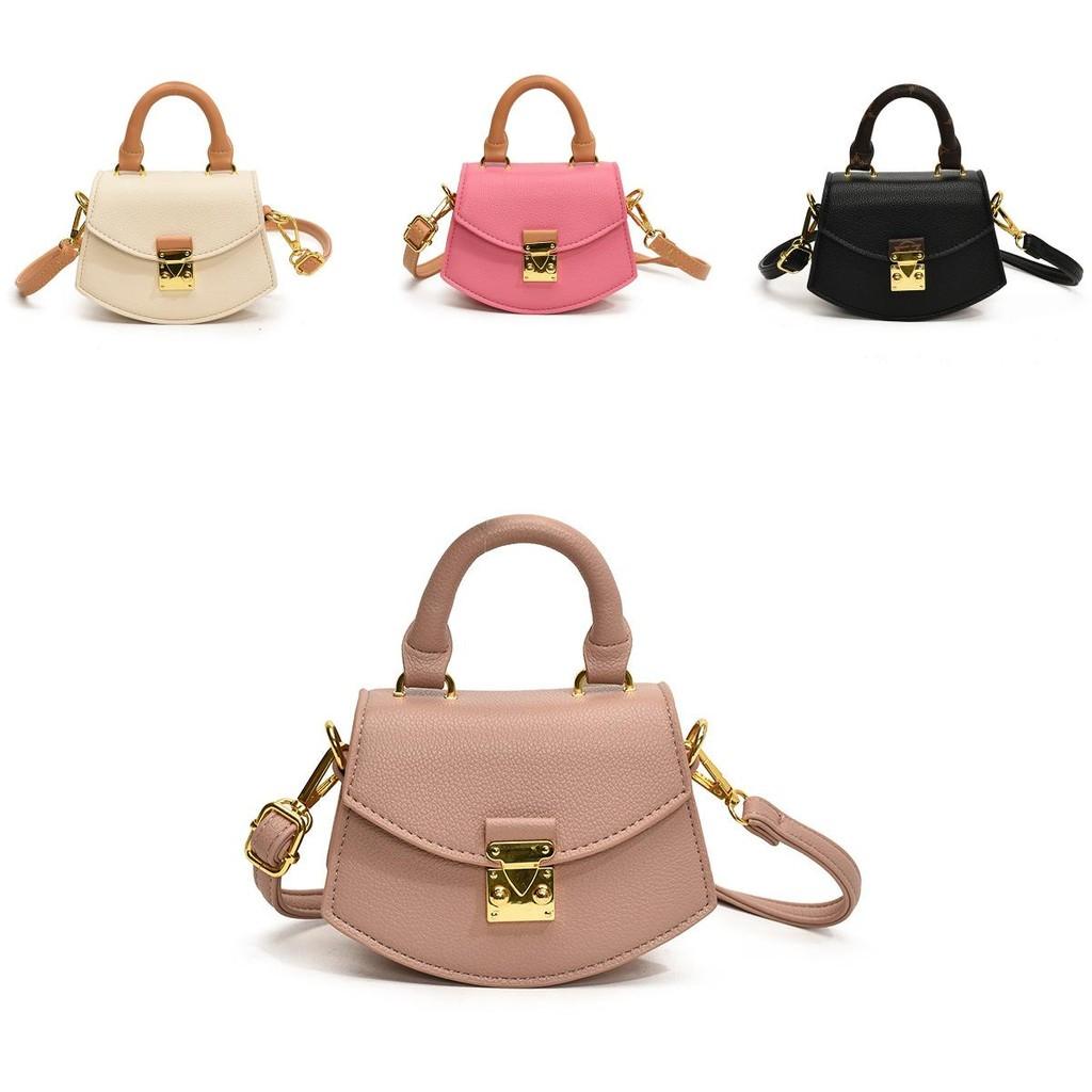 Adorable Mini Shoulder Bag For Kids Featuring Trendy Geometric Design And Stylish Colors