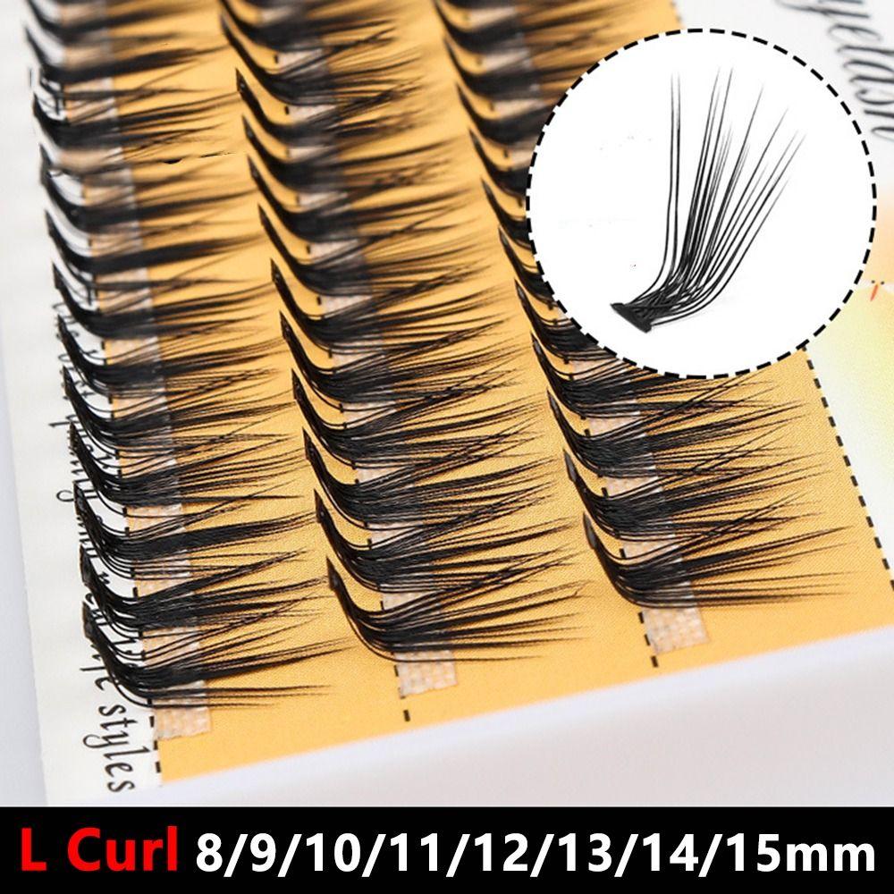 Segmented Individual Cluster Eyelashes 8-15mm L Curl False Eyelashes Eyelash Extension