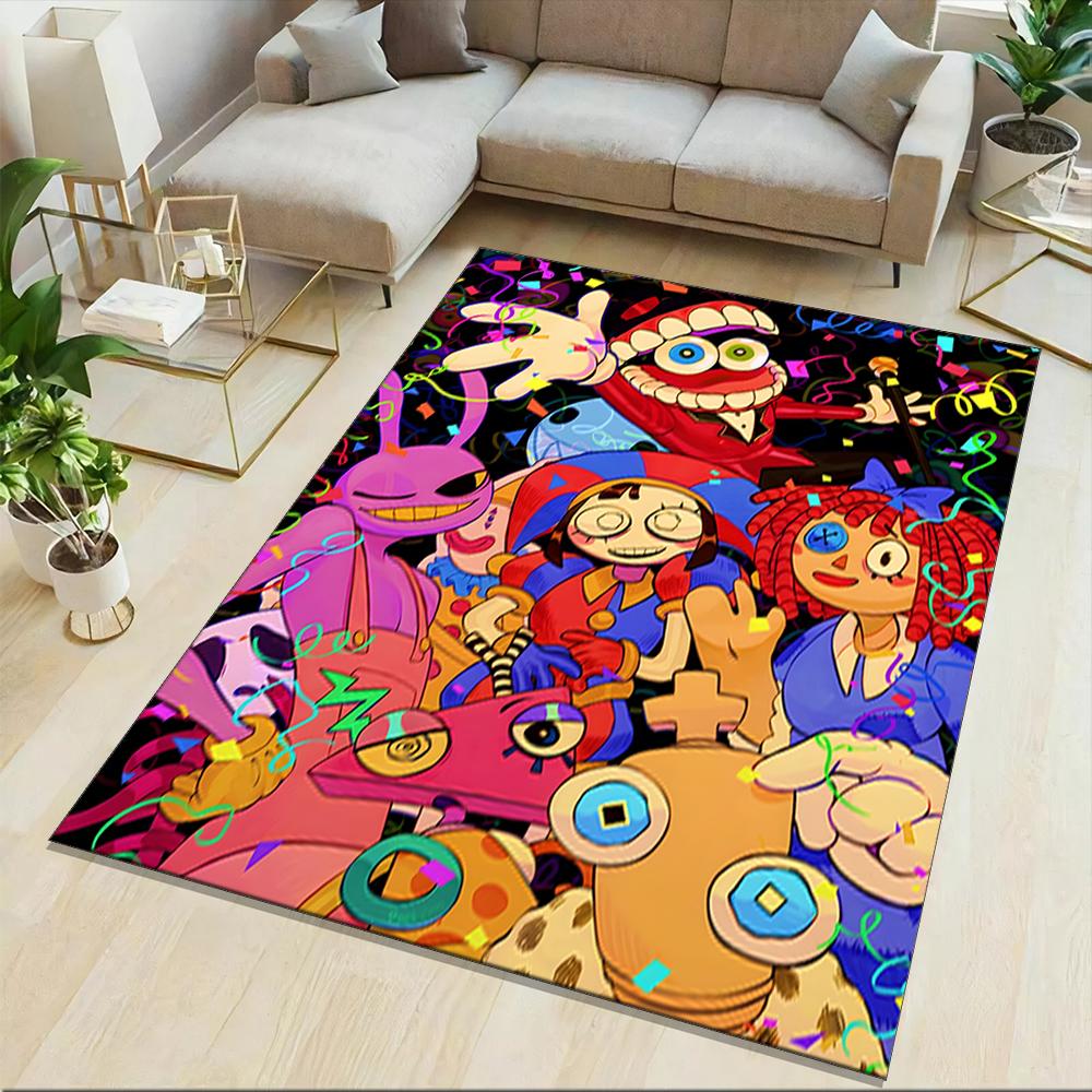 The Magic Digital Circus Printed Carpet Non-Slip Floor Mat For Entryway Hallway Bathroom And Kitchen