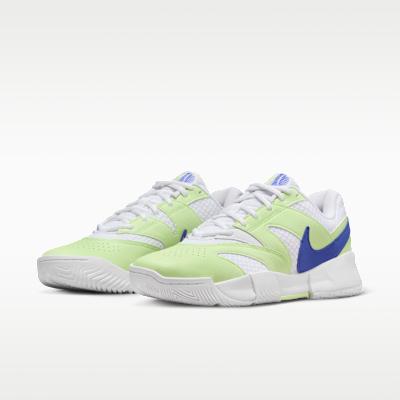 Nike Court Lite 4 Белый Свет Жидкий Лайм Сапфир (Женский)