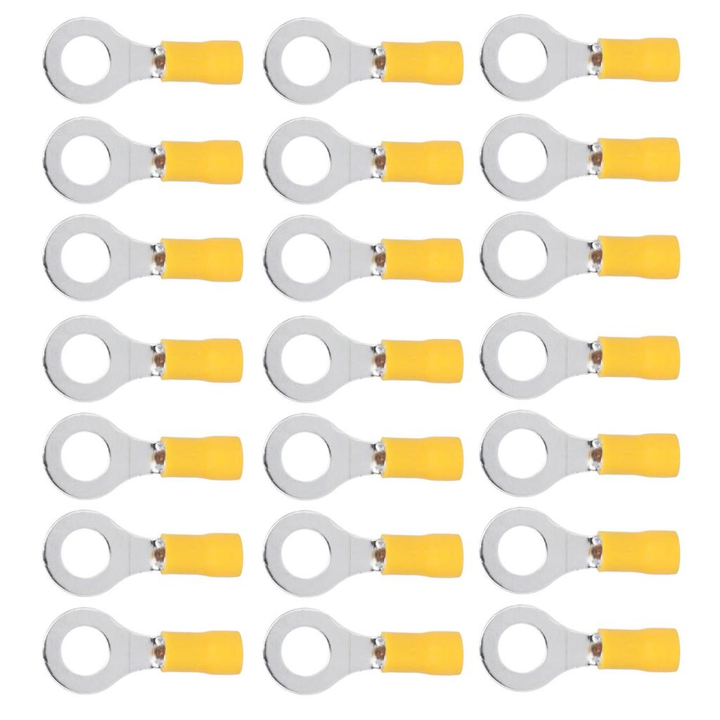 100 шт. Изолированные кольцевые клеммы Электрические обжимные соединители для проводов Медные AWG1210 RV5.58
