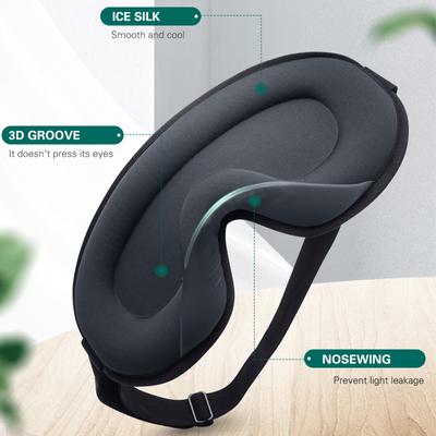 Маска для сна с 3D контурной чашкой, вогнутая формованная ночная маска для сна