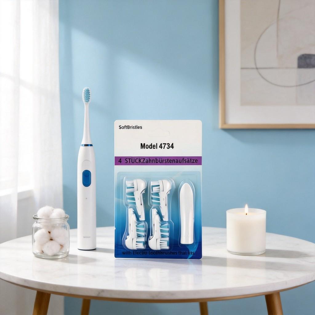 Adult Electric Toothbrush Replacement Heads Four Pack For Olb 3733 4732 4734