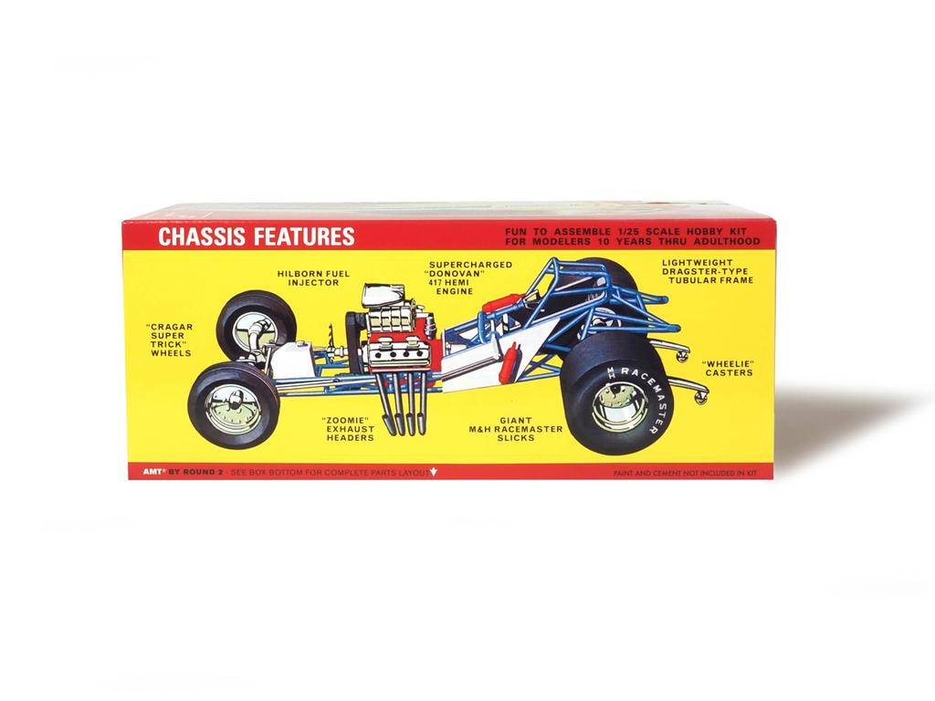 AMT Mopower Plymouth Funny Car Plastic Model Kit AMT1473 1/25 (Car)