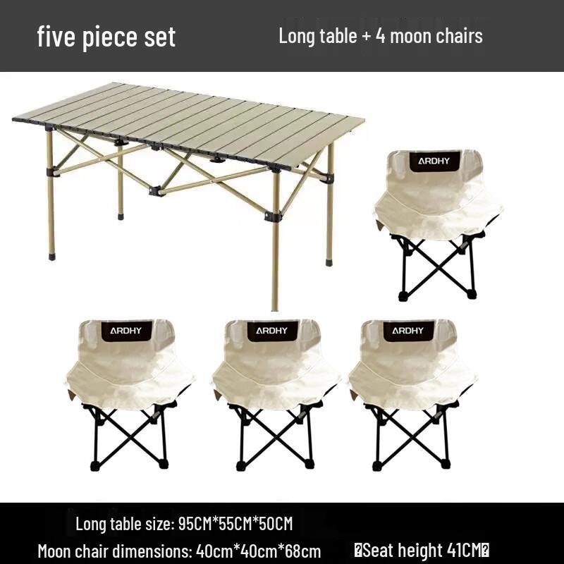 Iredi Outdoor Folding Picnic Table and Chair Set