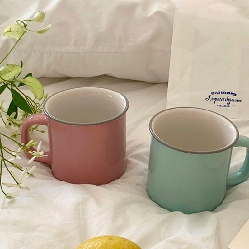Elegant Table Daymellow Mugs (3 types) (Housewarming gift for a couple at a home cafe)