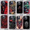 Чехол для телефона с принтом Самурайская маска Хання Призрак для iPhone 15 16 Pro Max Air SE 11 13 Pro 14 Plus 12 11Pro 15Pro Max 16e