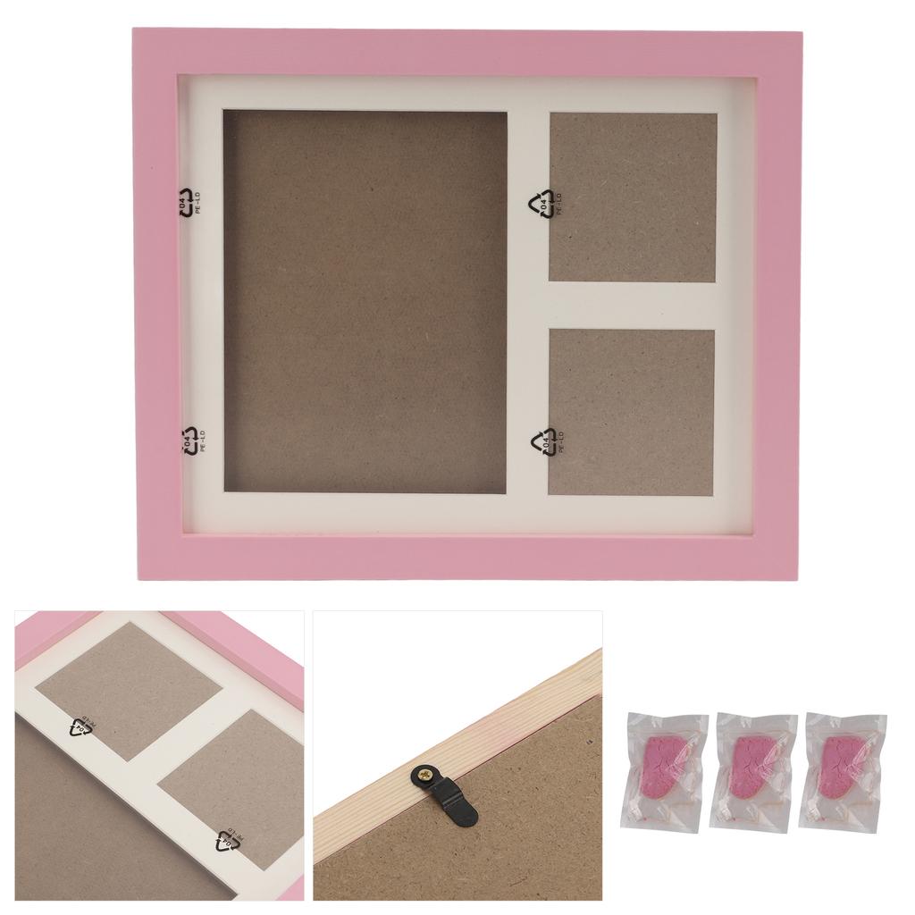 Отпечатки лап собаки кошки Домашний питомец Настенная рамка Набор для отпечатков лап для владельца собаки владельца кошки Любителей домашних животныхРозовая грязно-розовая рамка