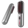 Портативная беспроводная щетка-выпрямитель для волос, портативная расческа для выпрямления отрицательных ионов, горячая расческа с длинным аккумулятором, 12 настроек температуры, защита от ожогов