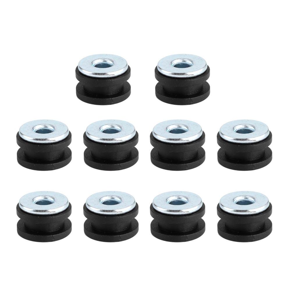 20pcs M6 Bolt Motorcycle Grommets Set Replacement Accessories M6 Rubber Grommets  For Most Fairings