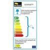 Applique spot led - brilliant - sanny - 1 lumière - acier et chrome - 3w gu10