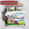 3pcs Duvet Cover Set (1*Duvet Cover + 2*Pillowcase, Without Core), Custom Name Masha and The Bear Pattern Bedding Set, Home Bedroom Decor Gift