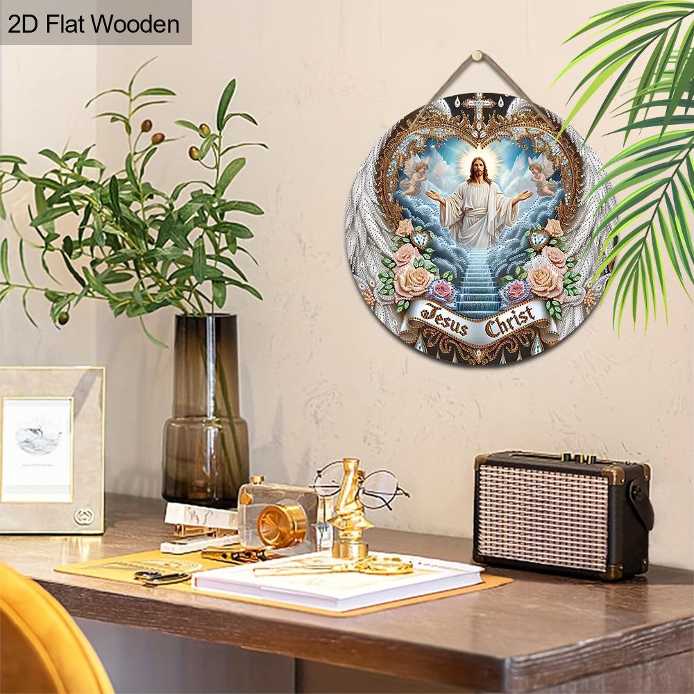 Holy Night Nativity Scene Pendant, Decoration of Home Walls or Doors, 2d Flat Wooden, Christmas Decoration, Gifts for Friends and Family