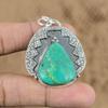 Распродажа ко Дню женщин Хризопраз Камень Сердечная чакра Жена Новый Кулон Стерлинговое серебро