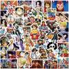 50/100 шт. Аниме-наклейки ONE PIECE Крутые мультяшные наклейки Детская игрушка Канцелярские принадлежности для DIY Чемодан Автомобиль Велосипед Водонепроницаемые Классические манга-наклейки