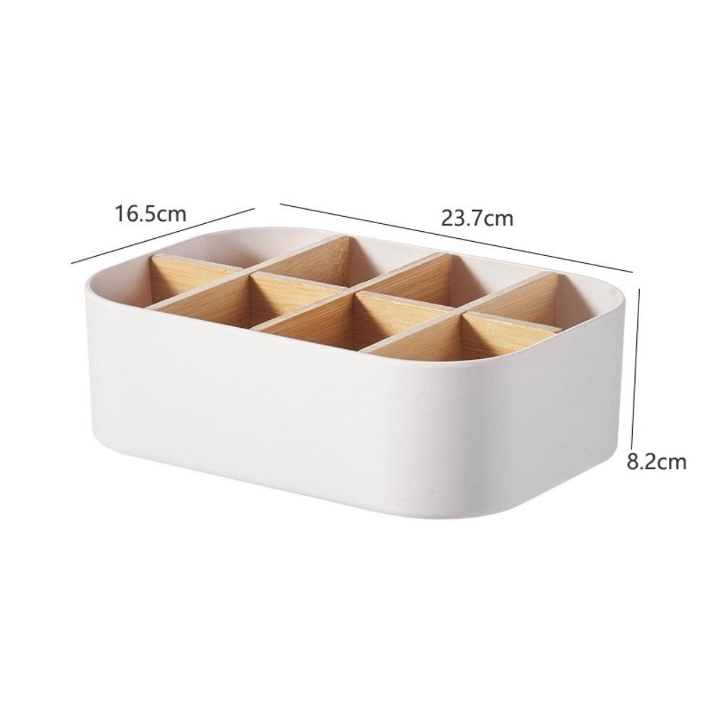 Косметический органайзер Настольный ящик для хранения Многофункциональный держатель для пульта ДУ от телевизора Прочный органайзер для гостиной