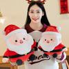 Santa Claus Plush Toy Cartoon Stuffed Animal Doll Room Decoration Kids Gift Xmas