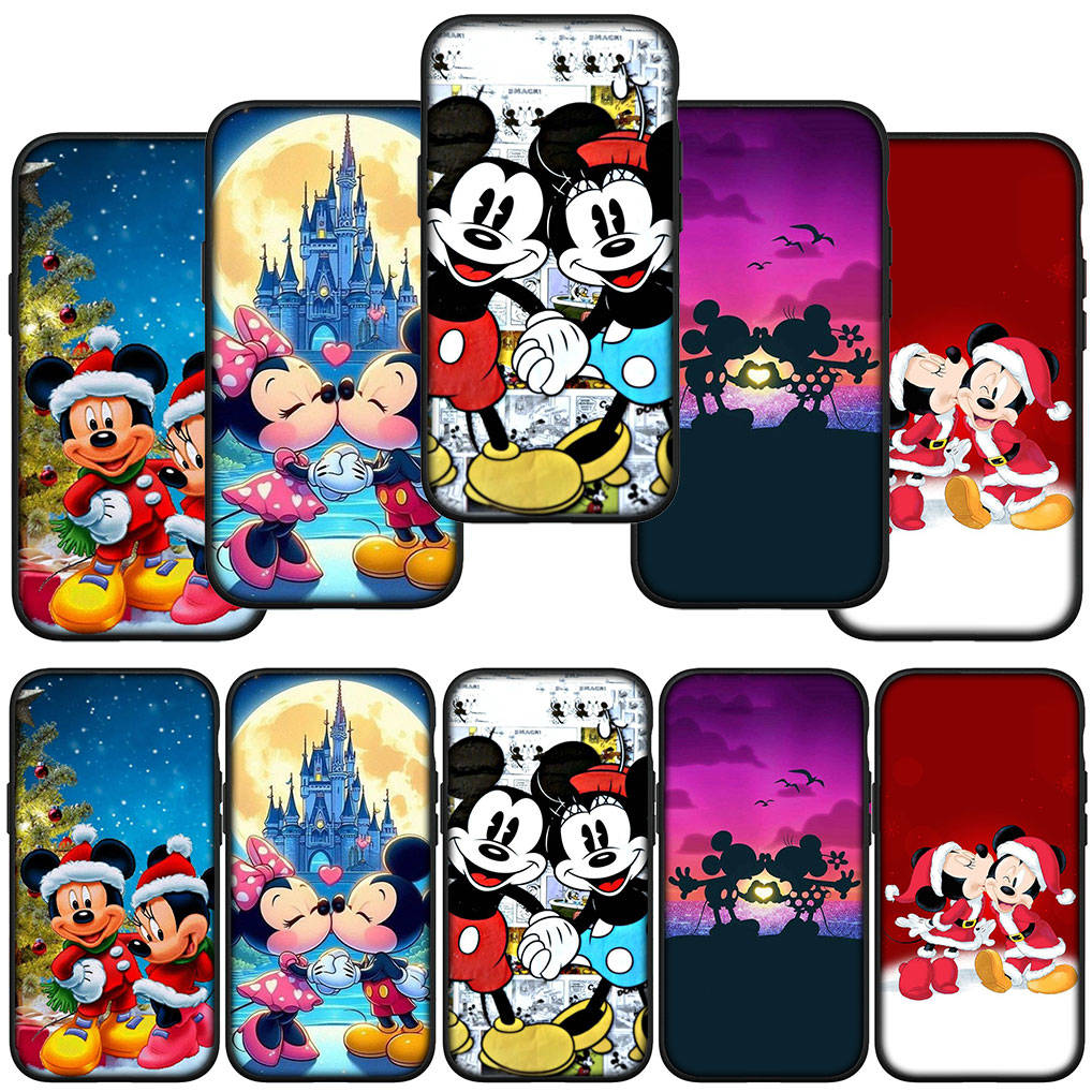 For Samsung Galaxy S24 S23 iPhone 16 15 14 Xiaomi Redmi Note 13 12 11 10 8 Plus 9 Pro Max X XR Case Minnie Comics Mickey Cute Mouse OPPO Huawei Cover