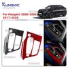 Для Peugeot 3008/5008 ICEV PHEV 2017 2018 2019 2020 2021 2022 2023 2024 Наклейка из настоящего мягкого углеродного волокна на панель переключения передач автомобиля