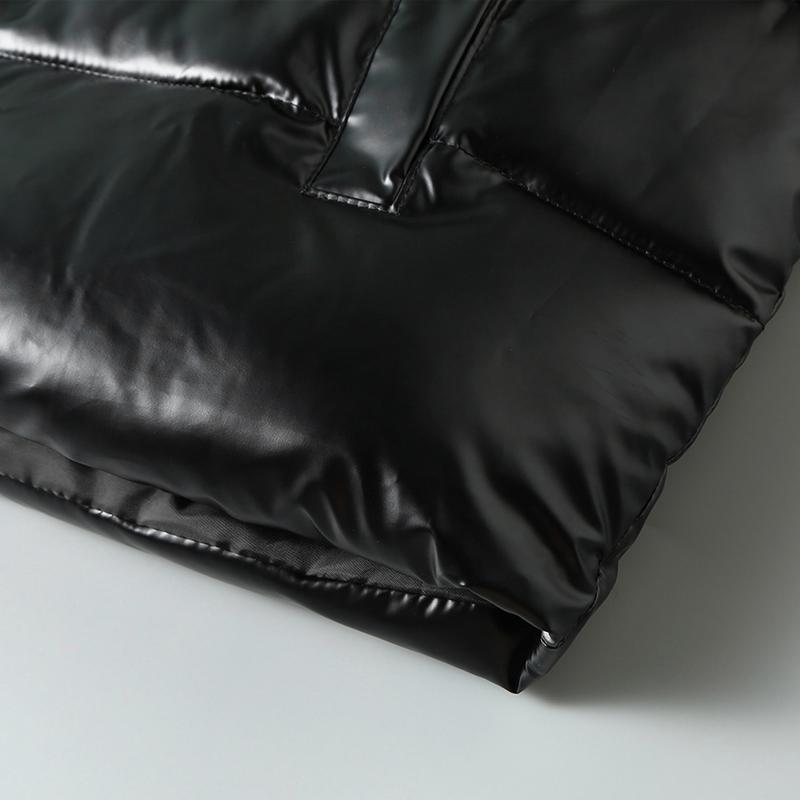 Теплый стеганый жилет, мужская новая мода, толстые черные куртки без рукавов, осенне-зимнее пальто на молнии с капюшоном, мужской жилет больших размеров