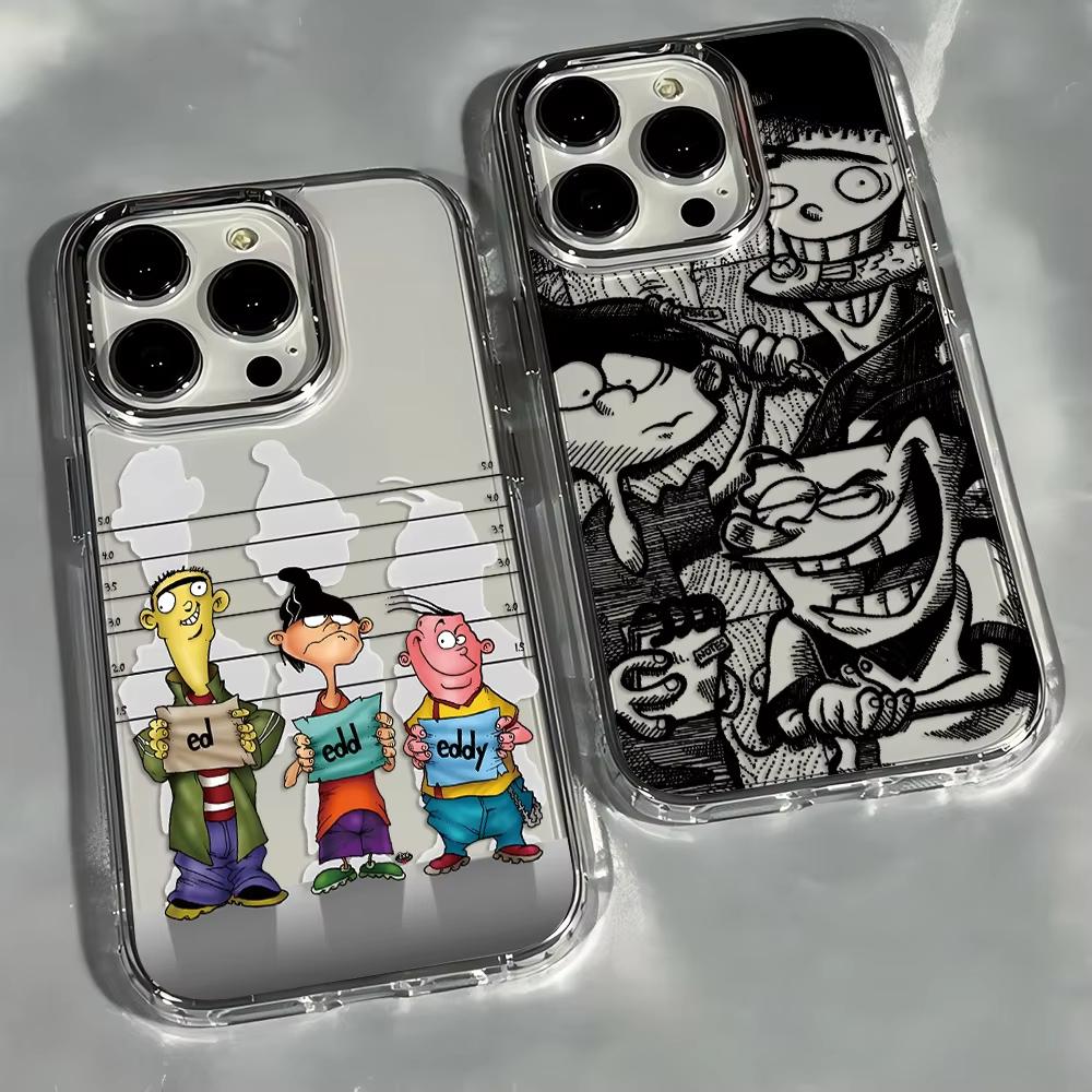 Мультяшный Чехол для Телефона E-Ed Edd N Eddy Для iPhone 17 Air 16 e 15 14 13 12 11 Pro Max Plus SE 2020 2022 Прозрачный Мягкий Чехол